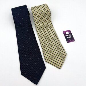 Lot of two designer men's silk ties - DKNY and Tommy Hilfiger